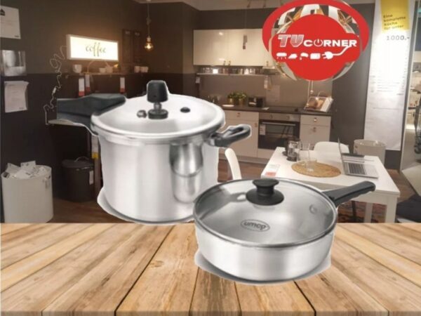 Olla De Presion 6 Y 2 Litros Combo Umco Induccion Y Gas 7252 - Imagen 2