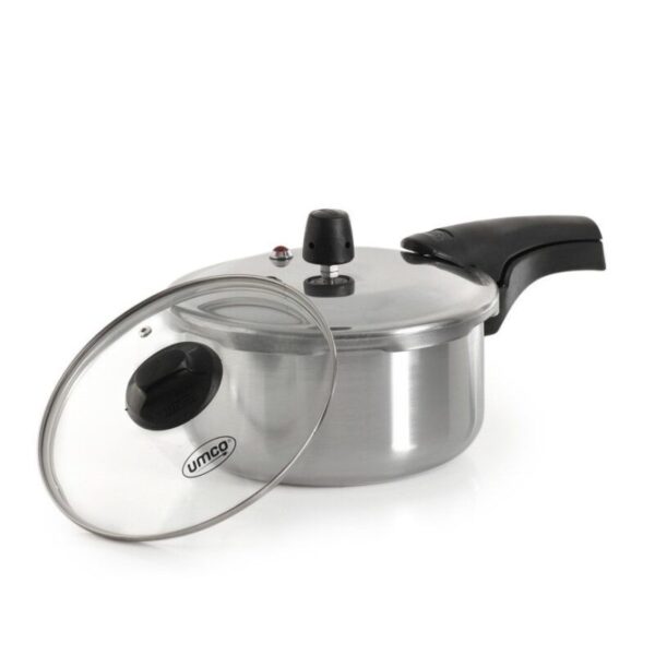 Olla De Presión 4 Litros Umco Induccion y Gas + Tapa De Vidrio 7327