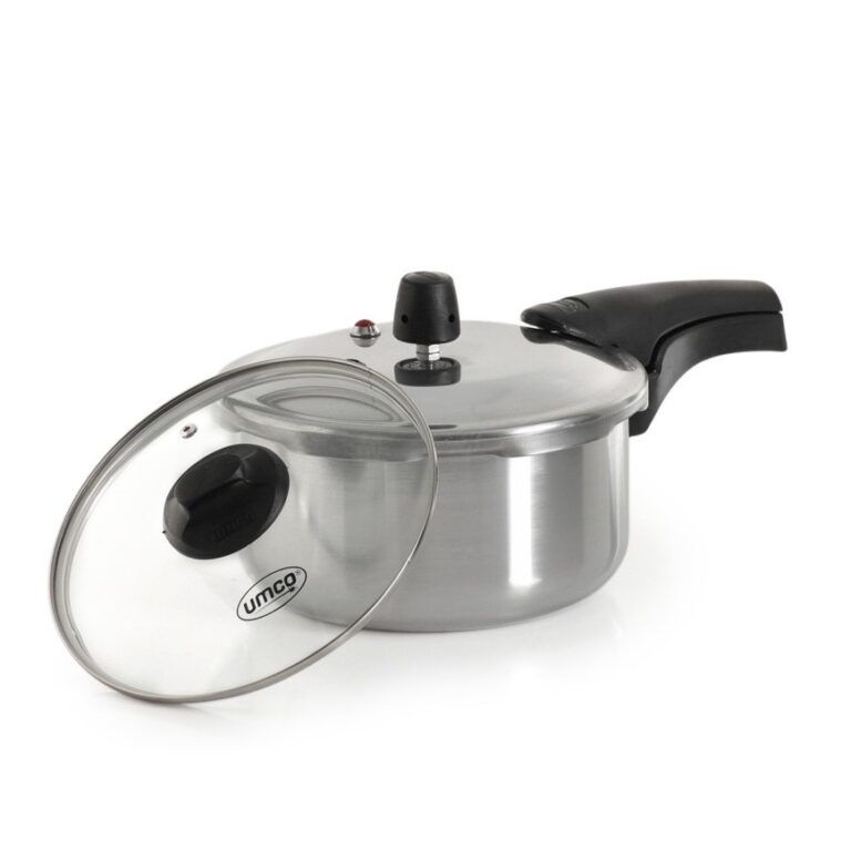 Olla De Presión 4 Litros Umco Induccion y Gas + Tapa De Vidrio 7327
