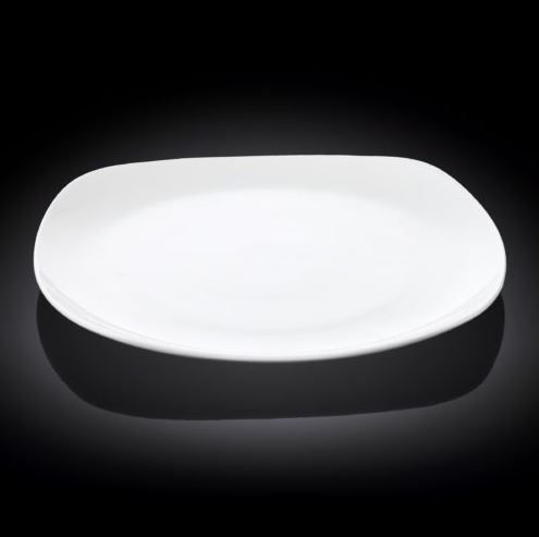 Plato Tendido Cuadrado De Porcelana 27x27 cm