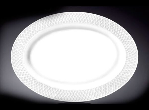 Bandeja Fuente Ovalada De Porcelana 35 X 25CM