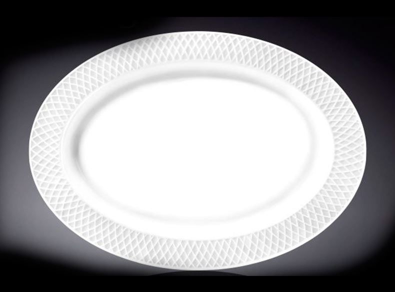 Bandeja Fuente Ovalada De Porcelana 35 X 25CM