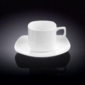 Taza y Plato de café de Porcelana Vajilla Wilmax
