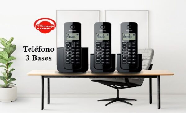 Teléfono Inalámbrico 3 Auriculares Panasonic Kx-tgb113lab - Imagen 2