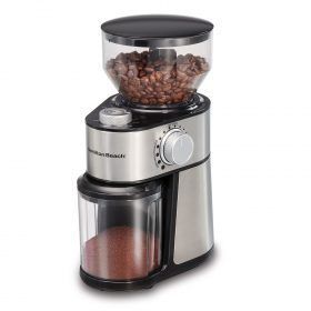 Máquina Molino De Café Hamilton Beach 18 Niveles De Ajuste 80385