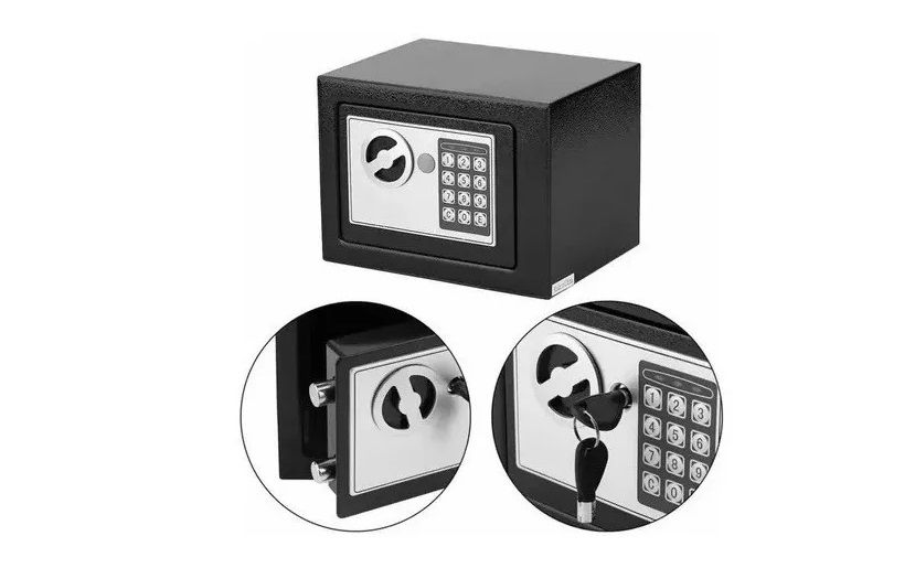 Caja Fuerte Electrónica Metalica Seguridad Llave Y Codigo - Imagen 2