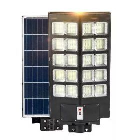 Lampara Solar Led Reflector Solar 1200w Poste Exterior