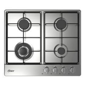 Encimera A Gas 4 Quemadores Oster Empotrable Os-gc204bss
