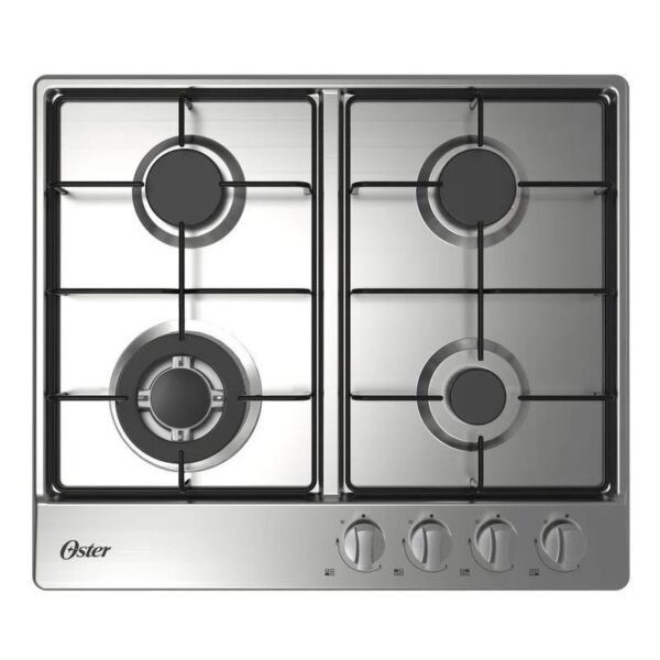 Encimera A Gas 4 Quemadores Oster Empotrable Os-gc204bss