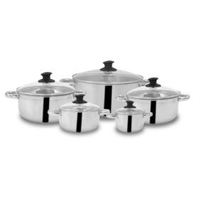 Juego De Ollas De Acero Inoxidable Umco Set 10 Piezas 4339