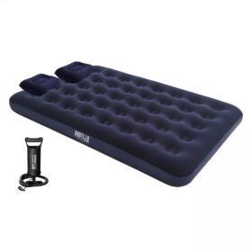 Colchón Inflable 2 Plaza + Inflador Tvcorner 191x137x22cm - Imagen 2