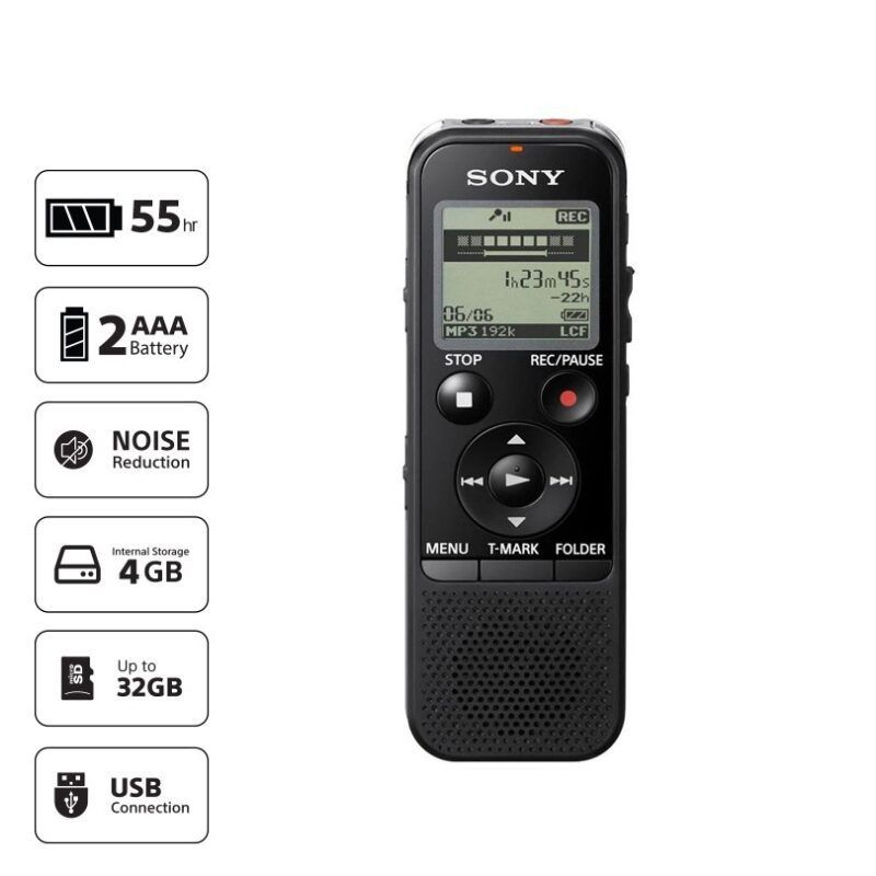 Grabadora De Periodista Sony Digital De 4gb Icd Px470 - Imagen 3