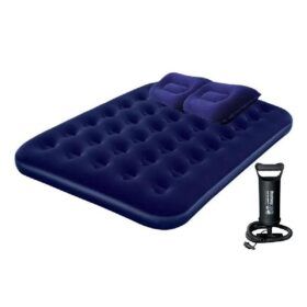 Colchón Inflable 2 Plaza + Inflador Tvcorner 191x137x22cm