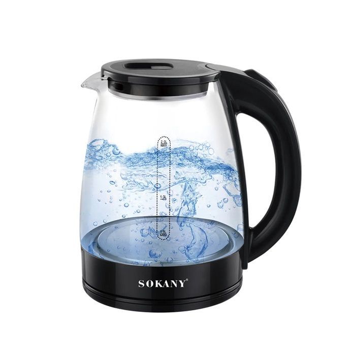 Hervidor De Agua Electrico Sokany Jarra De Vidrio Sk-09047