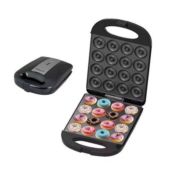 Máquina Mini Donas Rosquilla Mini Postres 16 Donas Sokany Sk-08023
