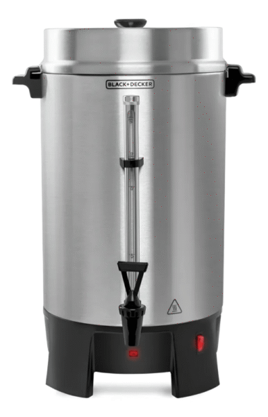 Cafetera Industrial Percoladora 100 Tazas Black + Decker Bd-cmu100