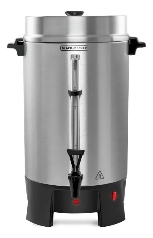 Cafetera Industrial Percoladora 100 Tazas Black + Decker Bd-cmu100