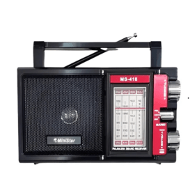 Radio Fm-am A Luz Y Pilas Ministar  Usb 3 Bandas Ms-418