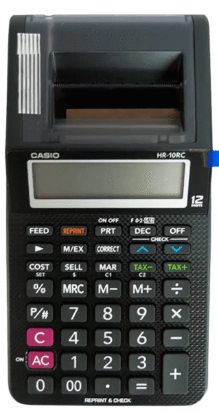 Calculadora Sumadora Casio 12 Dígitos Con Rollo Hr-10rc - Imagen 2