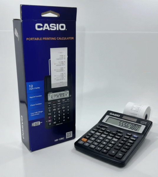Calculadora Sumadora Casio 12 Dígitos Con Rollo Hr-10rc