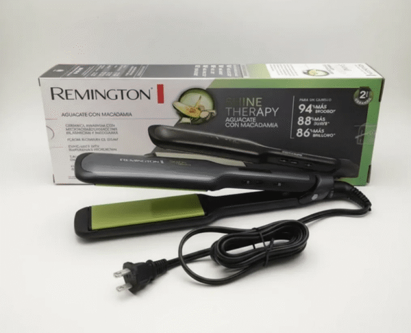 Plancha Remington Shine Therapy Aguacate Con Macadamia S9520