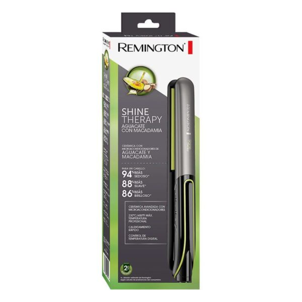 Plancha De Cabello Remington Aguacate Con Macadamia Calentamiento Rápido S12A - Imagen 3