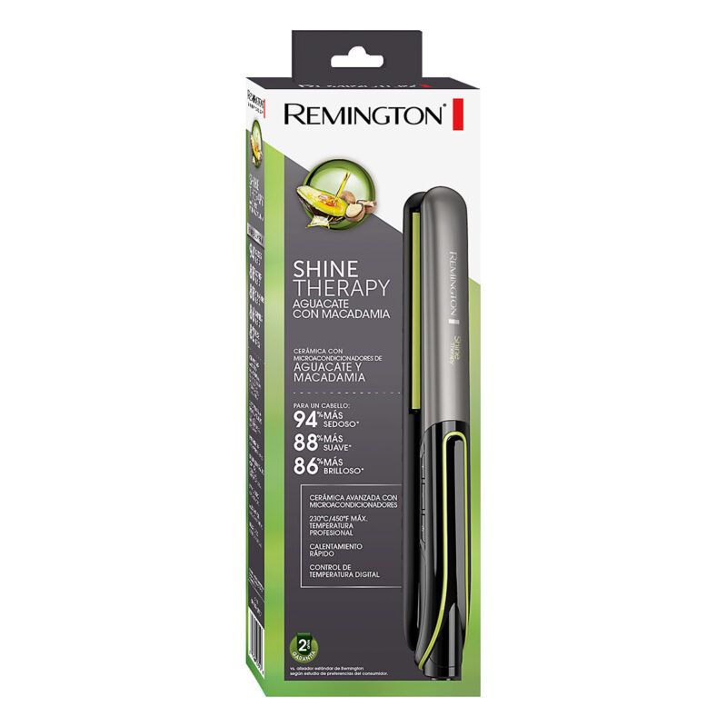 Plancha De Cabello Remington Aguacate Con Macadamia Calentamiento Rápido S12A - Imagen 3