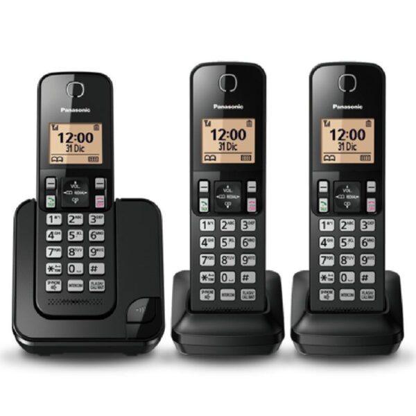 Teléfono Panasonic Inalámbrico De 3 Base Kx-tgc353