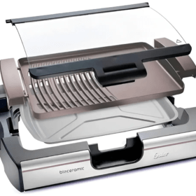 Parrilla Y Plancha Electrica Tapa De Vidrio Oster Ckstgr3006 - Imagen 2