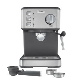 Cafetera Compacta Oster 15 Bar Acero Inoxidable Bvstem5502 - Imagen 3