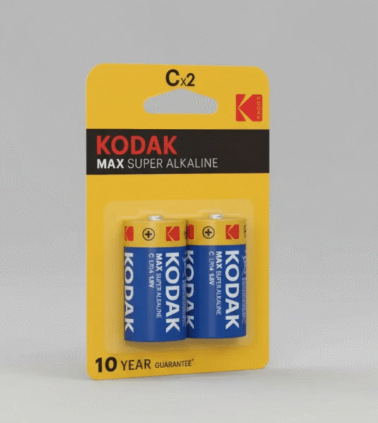 Pilas Alcalina Tipo C 2 Unidades Kodak Max Super Cat30262881