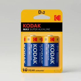 Pilas Alcalina Tipo D 2 Unidades Kodak Max Super Cat30857872