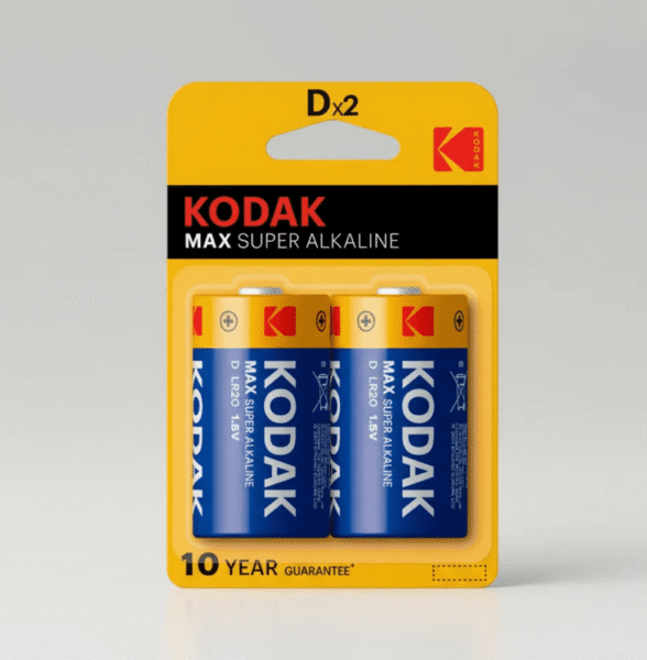 Pilas Alcalina Tipo D 2 Unidades Kodak Max Super Cat30857872