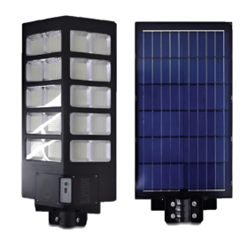 Lampara Solar Led Reflector Solar 600w Poste Exterior