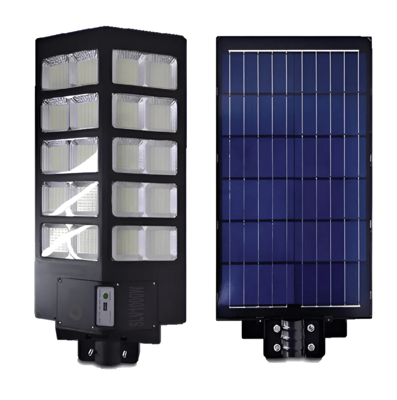 Lampara Solar Led Reflector Solar 600w Poste Exterior