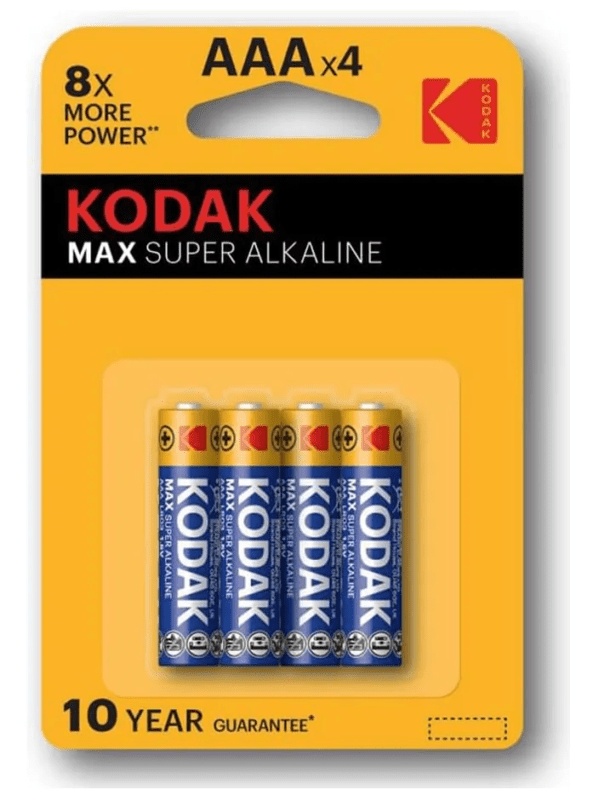 Pilas Alcalina Aaa 4 Unidades Kodak Max Super Cat30157880