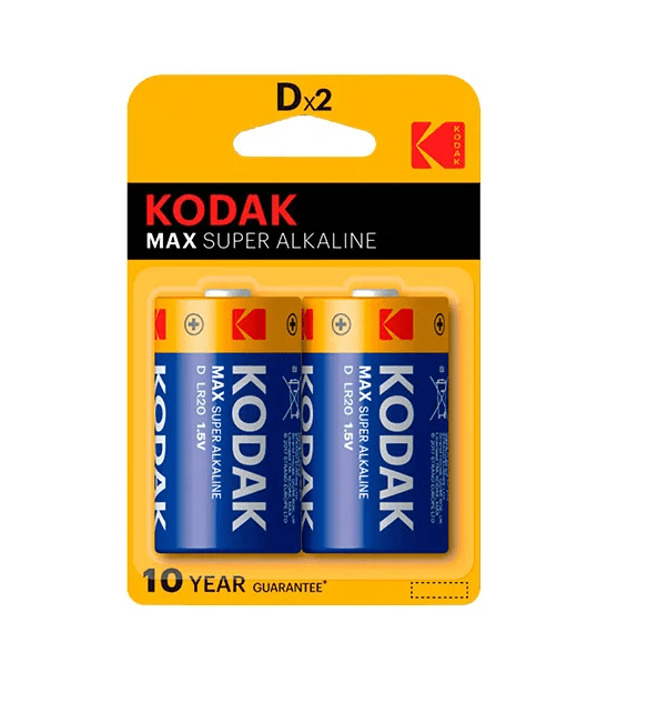 Pilas Alcalina Tipo D 2 Unidades Kodak Max Super Cat30857872 - Imagen 2