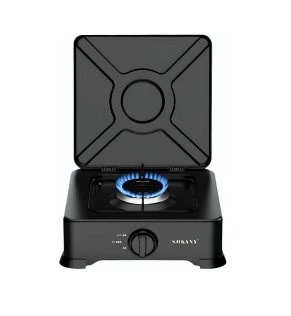 Cocineta A Gas Con Tapa 1 Quemador Sokany Sk-07005