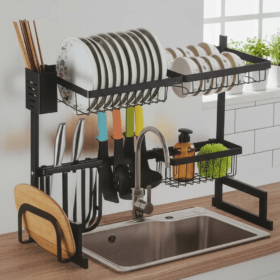 Platero Y Escurridor De Platos Organizador Kitchen Rack