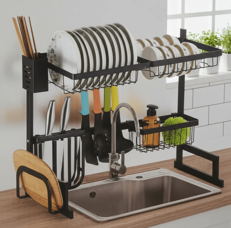 Platero Y Escurridor De Platos Organizador Kitchen Rack
