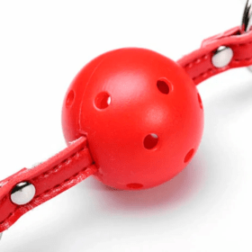 Mordaza De Bola Con Agujeros Bondage Ajustables Ks-006 - Imagen 2