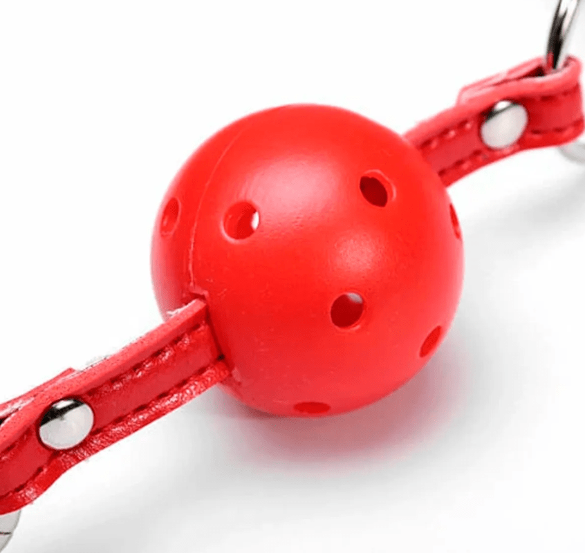 Mordaza De Bola Con Agujeros Bondage Ajustables Ks-006 - Imagen 2