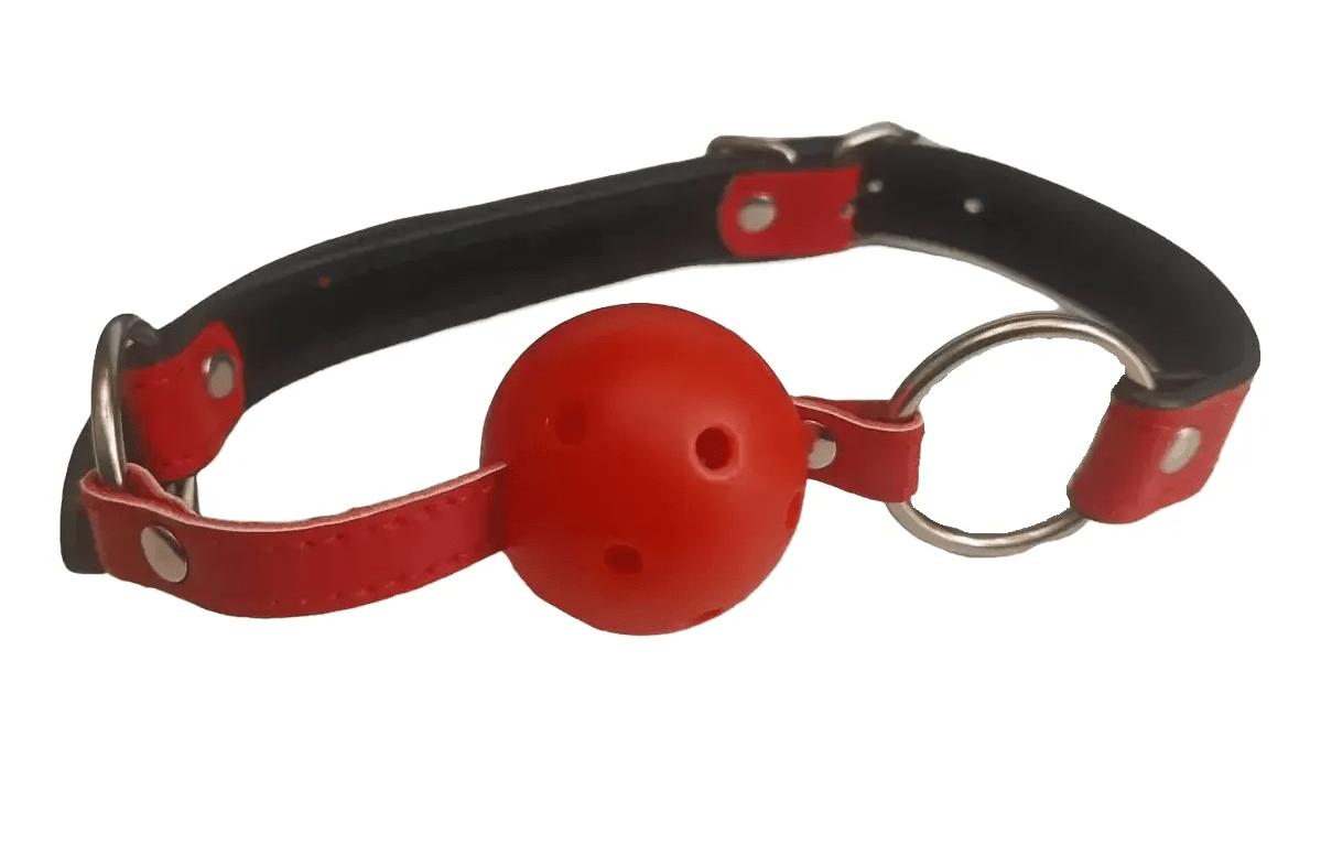 Mordaza De Bola Con Agujeros Bondage Ajustables Ks-006