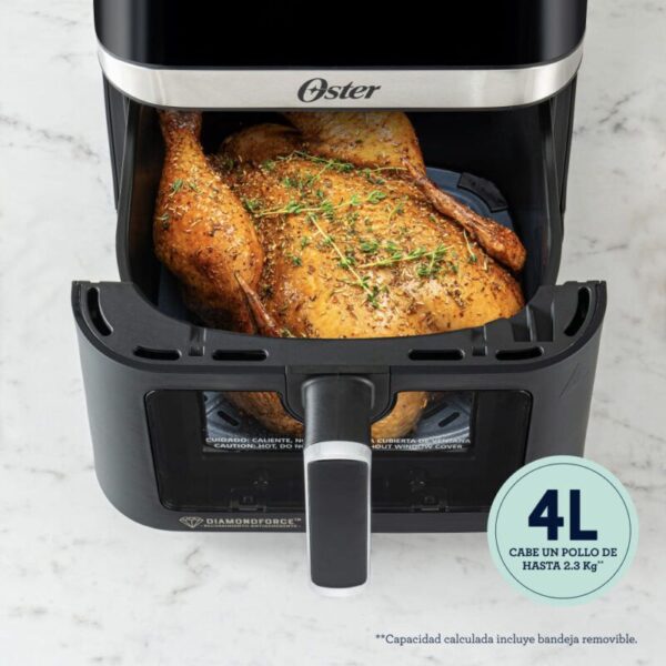 Freidora De Aire Oster 4ltr Bioceramic Airfryer Ckstaf40wddf - Imagen 4