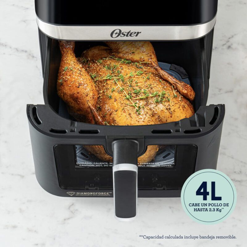 Freidora De Aire Oster 4ltr Bioceramic Airfryer Ckstaf40wddf - Imagen 4