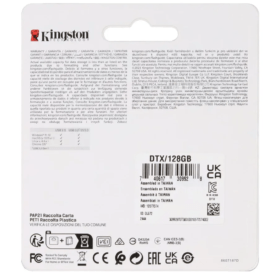 Flash Memory Kingston Exodia Usb 3.2 Dtx-128gb 6607187d - Imagen 3