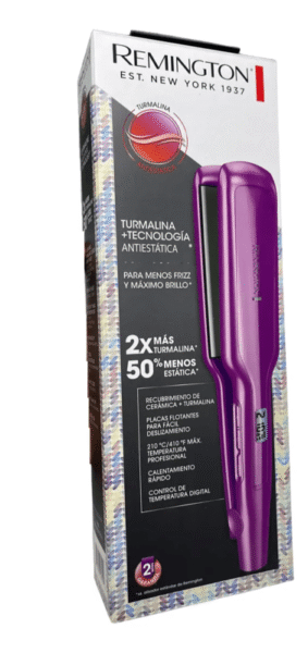 Plancha De Cabello Remington Turmalina Antiestática S5520 - Imagen 3