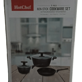 Juego De Ollas Antiadherente De Grafito 5 Pieza Hotchef Gt-9 - Imagen 2