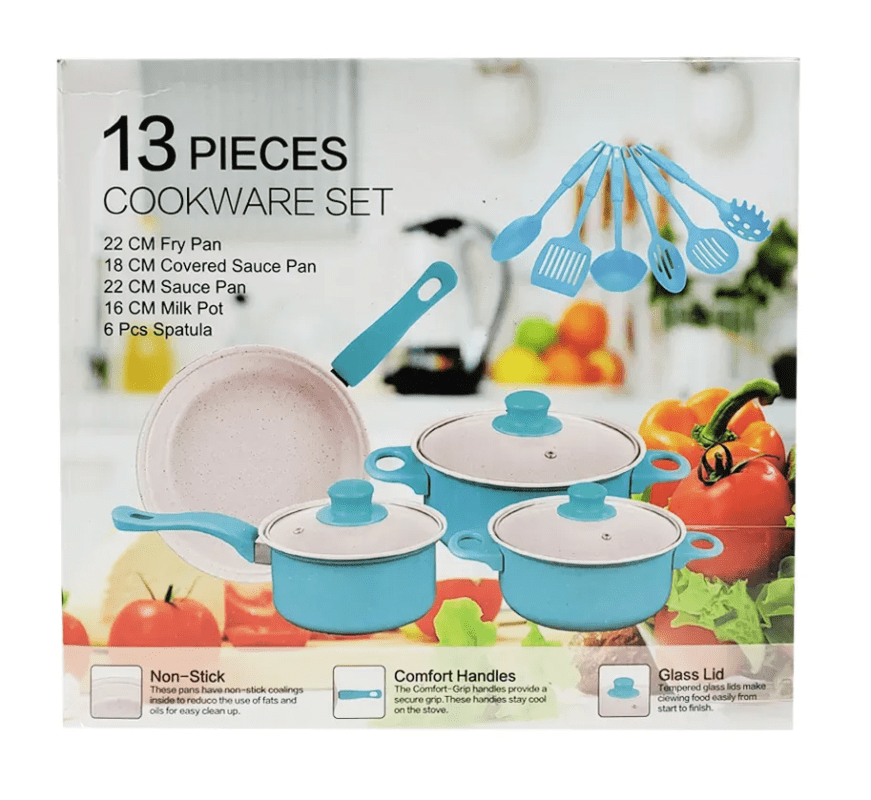 Juego De Ollas Antiadherente Non-stick 13 Piezas 9713 - Imagen 2