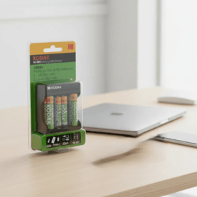Cargador De Pilas Kodak Ni-mh Batty Usb Recargable Aa Y Aaa